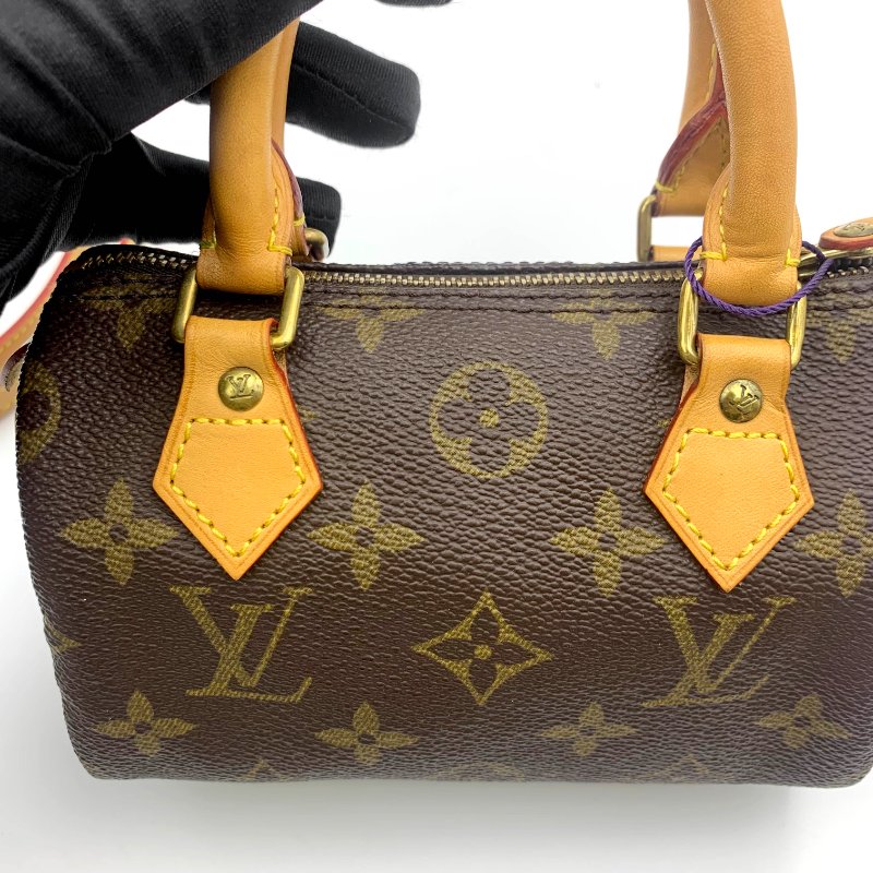 Louis Vuitton 經典老花 迷你speedy Nano，LV，路易威登，mini，二手真品，正品，現貨，免運-10