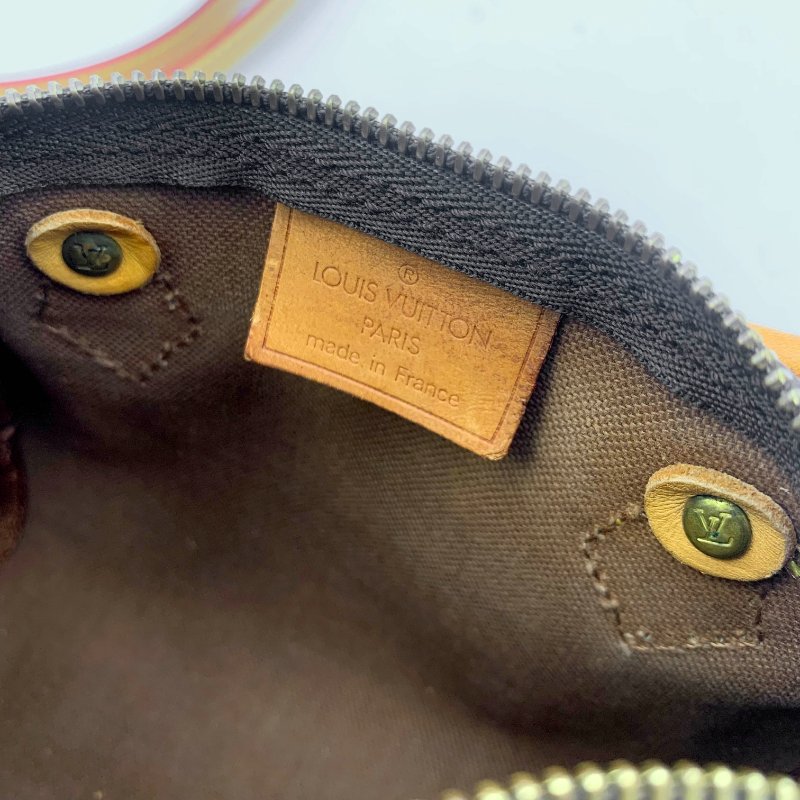 Louis Vuitton 經典老花 迷你speedy Nano，LV，路易威登，mini，二手真品，正品，現貨，免運-16