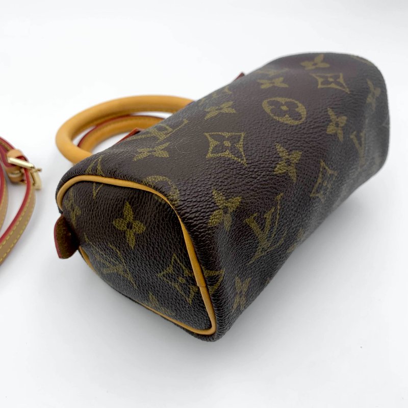 Louis Vuitton 經典老花 迷你speedy Nano，LV，路易威登，mini，二手真品，正品，現貨，免運-18