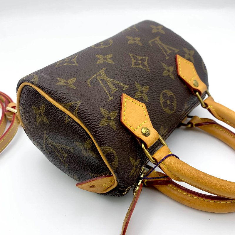 Louis Vuitton 經典老花 迷你speedy Nano，LV，路易威登，mini，二手真品，正品，現貨，免運-20