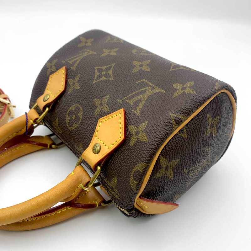 Louis Vuitton 經典老花 迷你speedy Nano，LV，路易威登，mini，二手真品，正品，現貨，免運-21