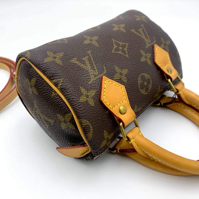 Louis Vuitton 經典老花 迷你speedy Nano，LV，路易威登，mini，二手真品，正品，現貨，免運-24