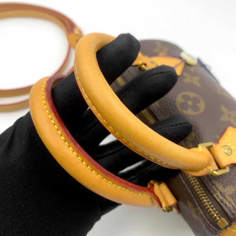 Louis Vuitton 經典老花 迷你speedy Nano，LV，路易威登，mini，二手真品，正品，現貨，免運-26