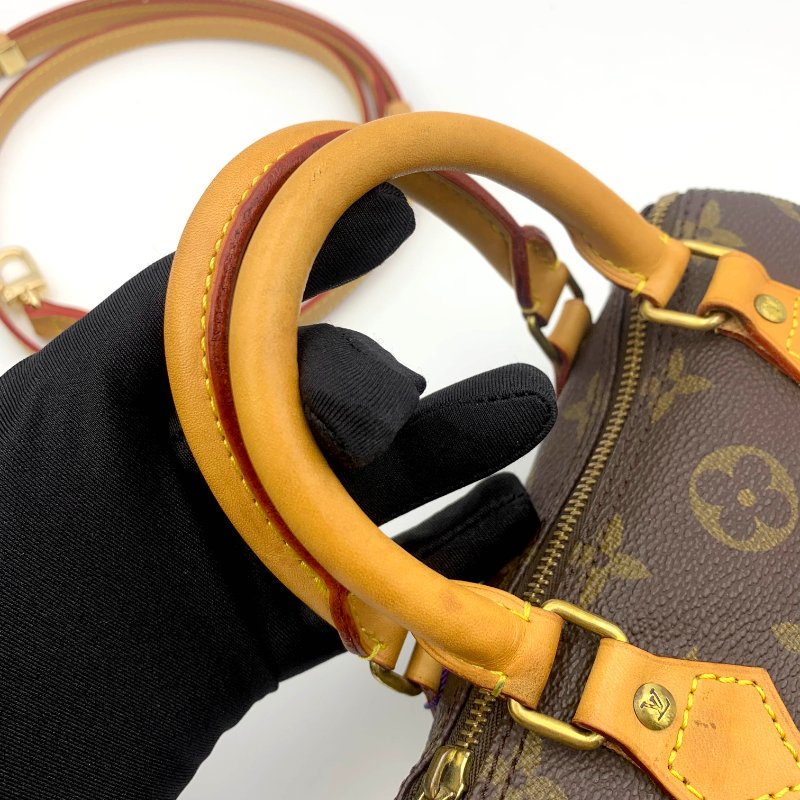 Louis Vuitton 經典老花 迷你speedy Nano，LV，路易威登，mini，二手真品，正品，現貨，免運-27