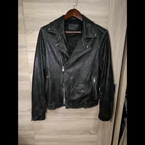 Allsaints Rosser Biker 羊皮 真皮 皮衣 外套 復古作舊版 男S