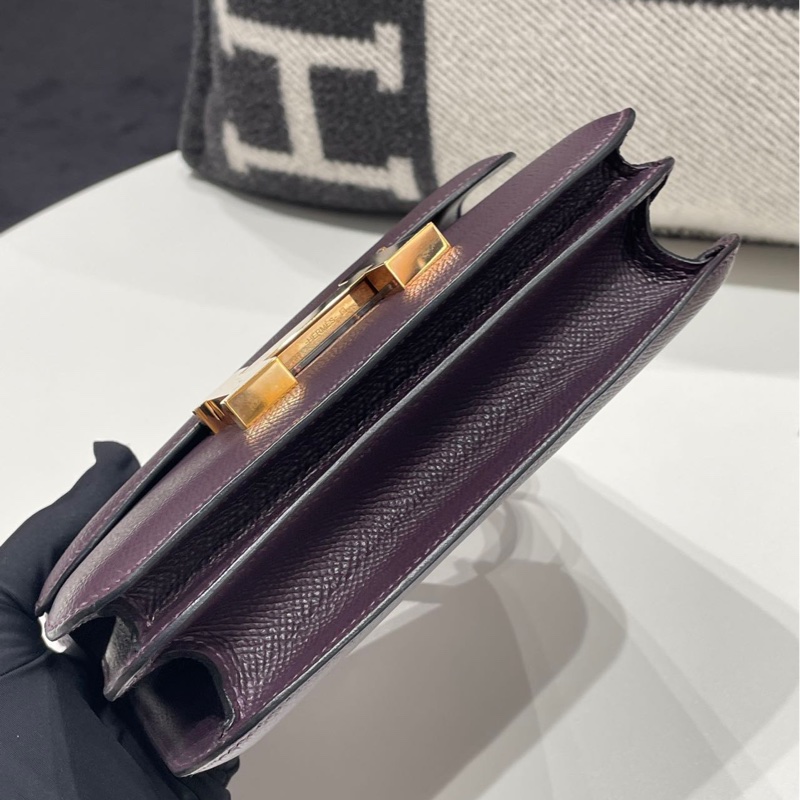 🌈Mini Constance 19💜葡萄紫玫瑰金扣💜全套有單💜98新🌟Epsom皮🌟-5