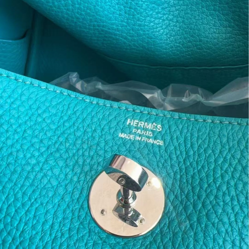 🌈Hermes💚Lindy 26💚7F孔雀綠銀扣💚98新🌈有單🌟🌈TC皮🌟-1