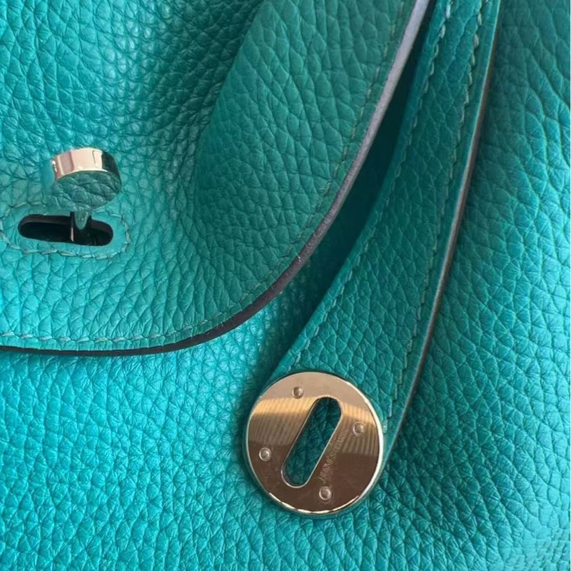 🌈Hermes💚Lindy 26💚7F孔雀綠銀扣💚98新🌈有單🌟🌈TC皮🌟-2