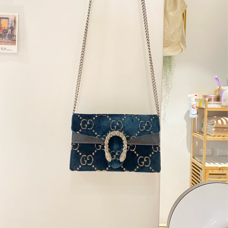 Gucci Dionysus Super Mini GG 天鵝絨-0