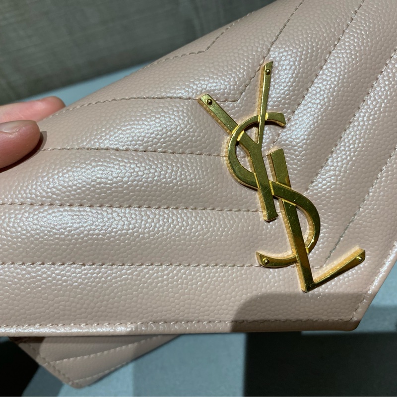 SAINT LAURENT 魚子醬鍊包（可當長夾）-4