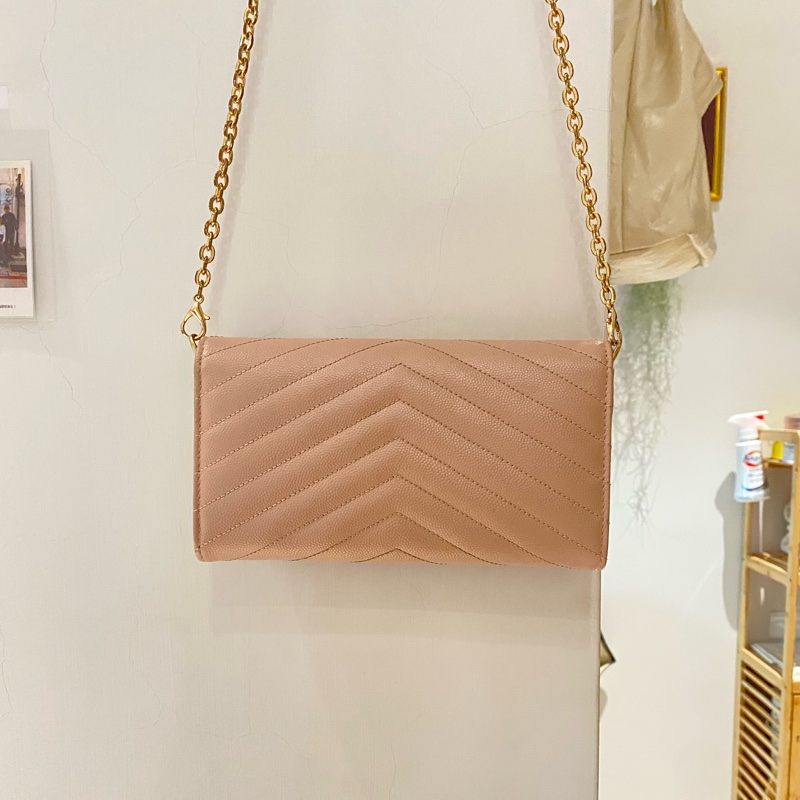 SAINT LAURENT 魚子醬鍊包（可當長夾）-6