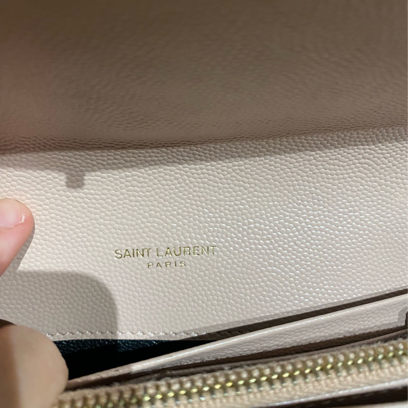 SAINT LAURENT 魚子醬鍊包（可當長夾）-17