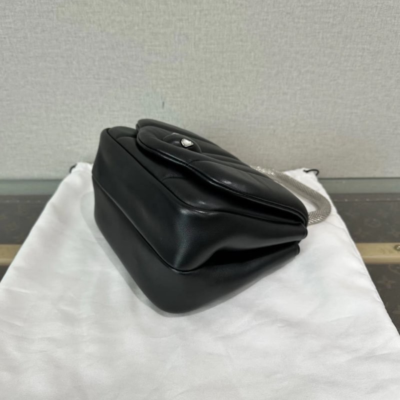 BVLGARI XAmbush黑銀手提斜背蛇頭包 19*16*10 98新配件塵袋-2