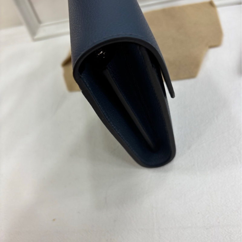 Hermes愛馬仕康康togo普魯士藍銀扣 W刻 全新-4