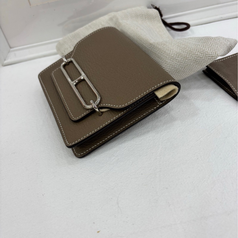 Hermes 愛馬仕 豬鼻子Slim 大象灰銀扣 山羊皮 B刻 閒置-4