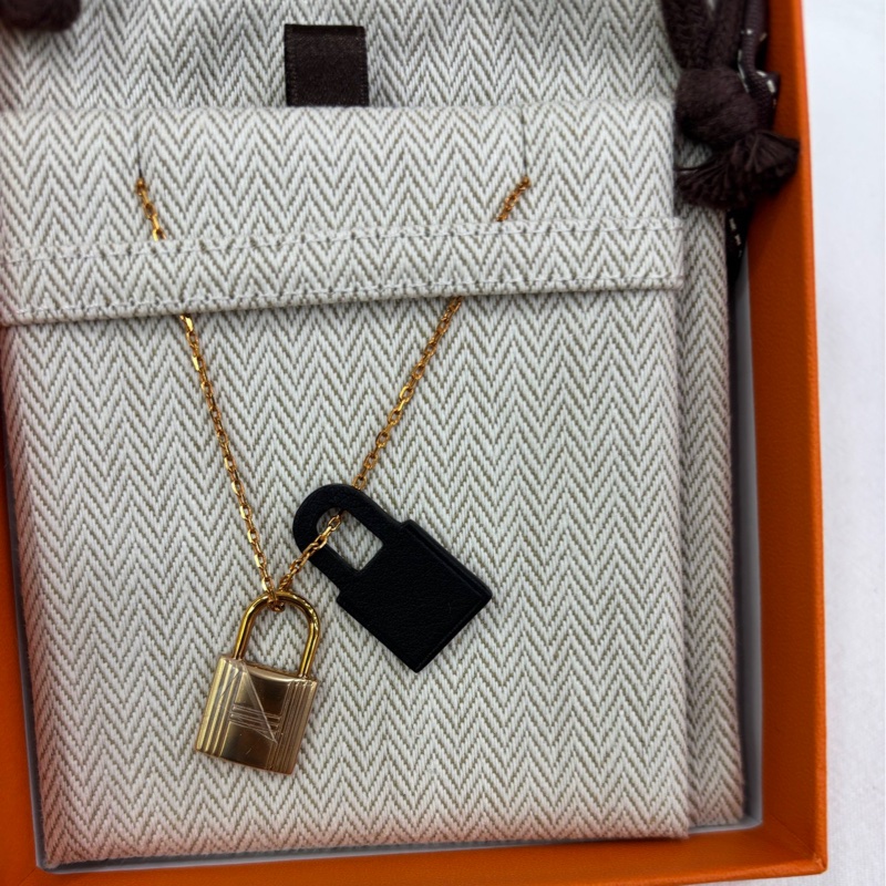 Hermes 愛馬仕 O'Kelly雙鎖頭項鍊 全新-0