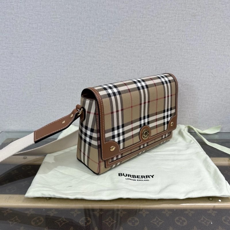 BURBERRY 經典格紋NOTE肩背斜背包 25*8.8*18 99新 配件塵袋-1