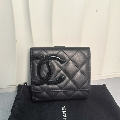 Chanel香奈兒 Combon康鵬短款三折錢包牛皮