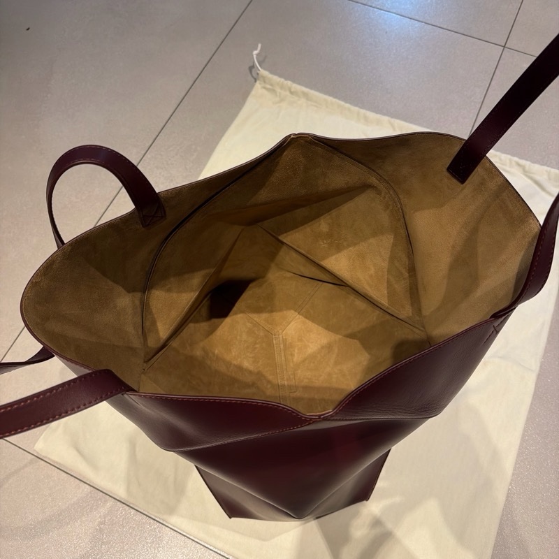 Loewe Puzzle Fold Tote XL 勃艮第紅-2