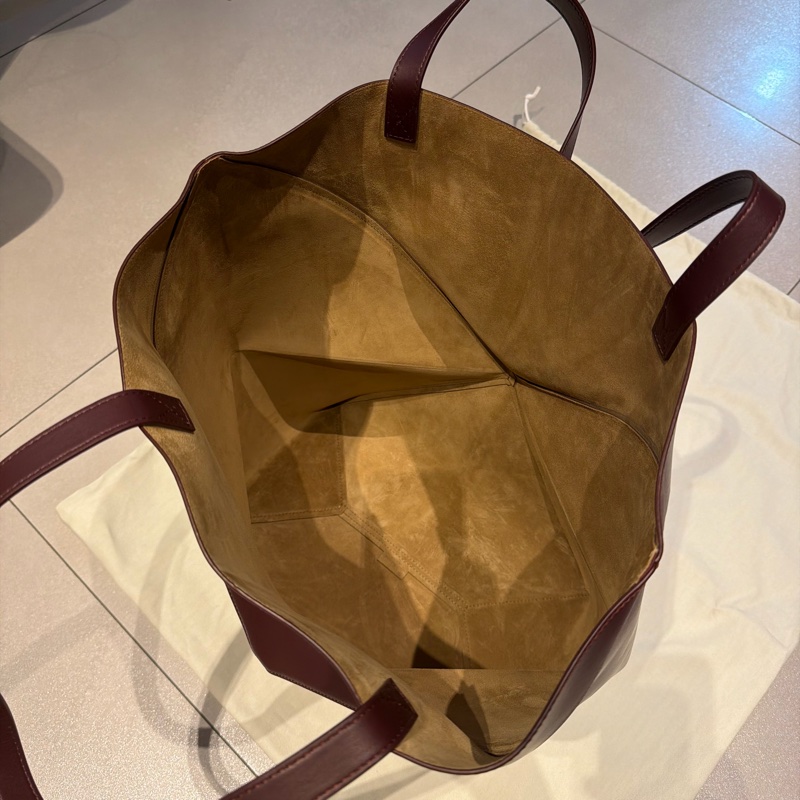 Loewe Puzzle Fold Tote XL 勃艮第紅-11