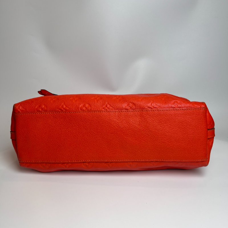 LV M41169 橘紅壓紋托特包-2