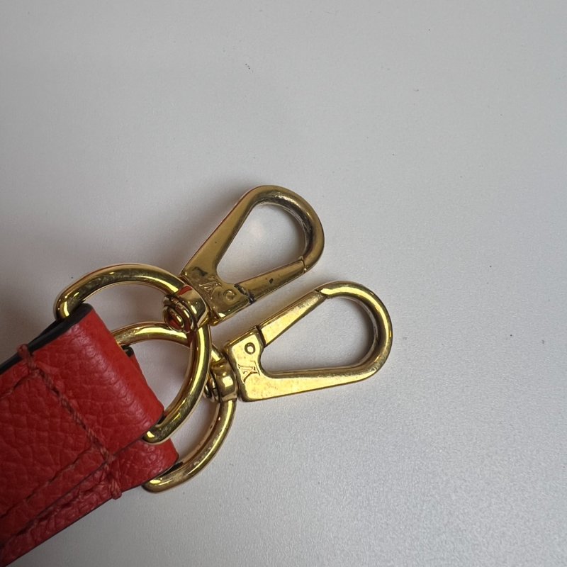 LV M41169 橘紅壓紋托特包-15