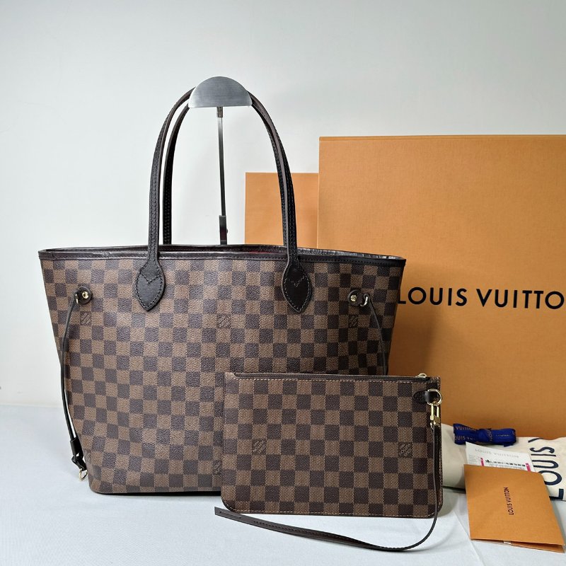 LV Neverfull MM棋盤格中款托特包-1