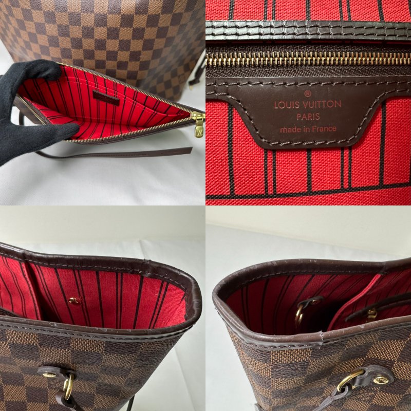 LV Neverfull MM棋盤格中款托特包-7