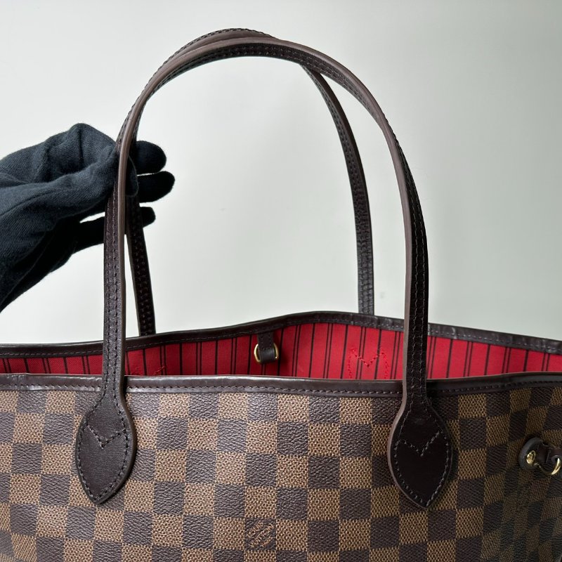 LV Neverfull MM棋盤格中款托特包-9