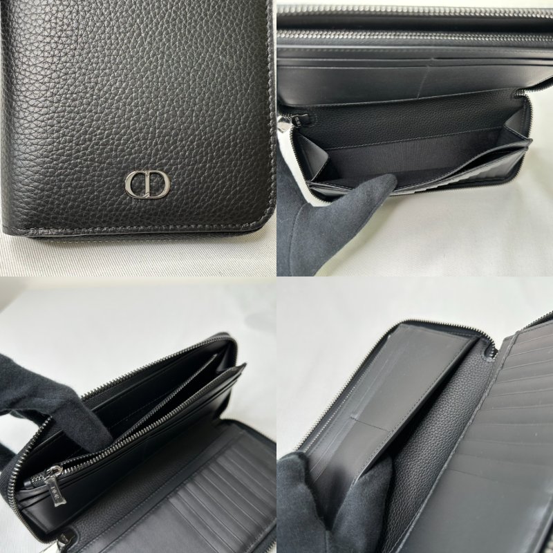DIOR 全皮革直式拉鍊長夾-7