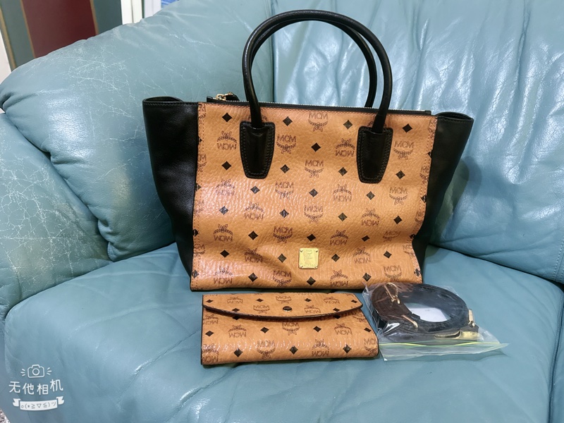 MCM 真皮手提肩背斜背包(贈送MCM皮夾）-20
