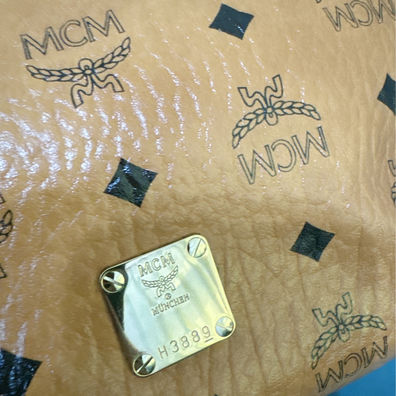 MCM 真皮手提肩背斜背包(贈送MCM皮夾）-30