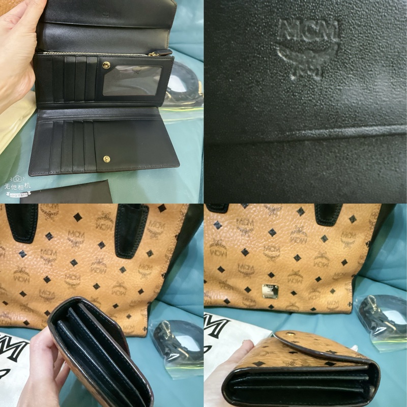 MCM 真皮手提肩背斜背包(贈送MCM皮夾）-34