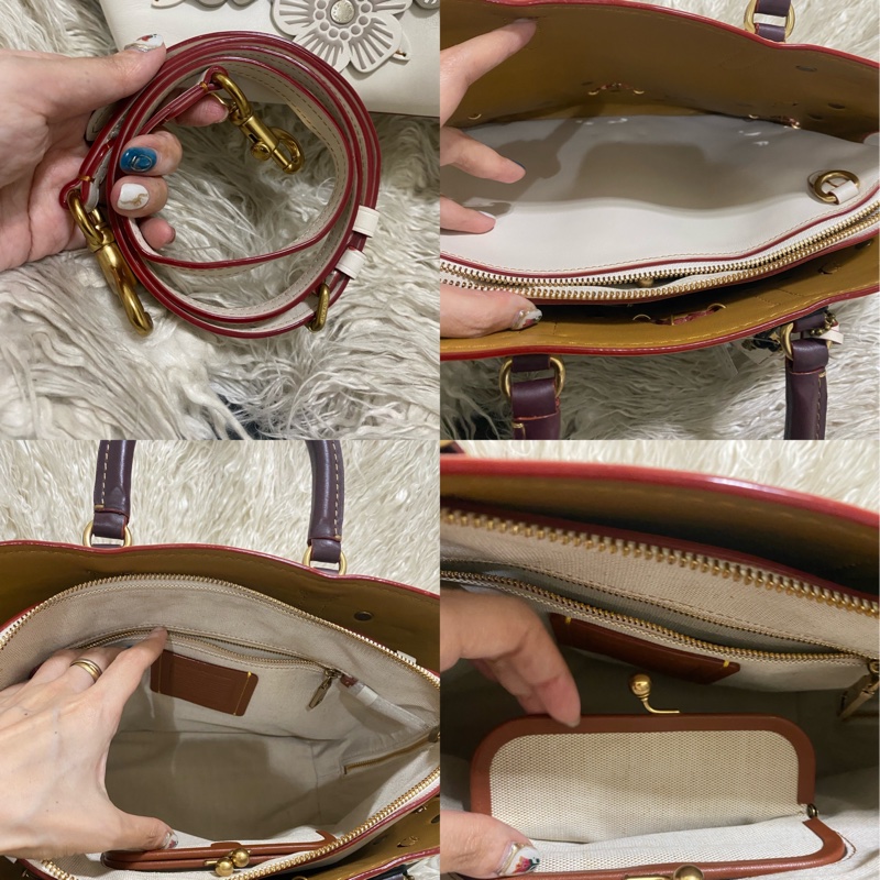 全新 coach 立體花手提肩背斜背包（原價45800元）-22