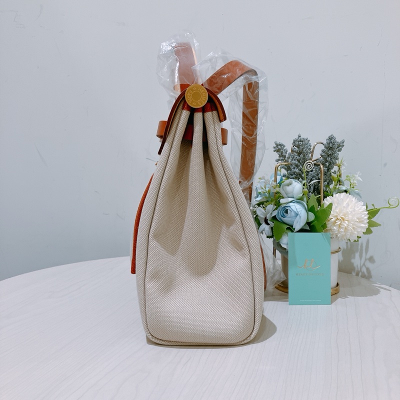 TK1858 HERMES 愛馬仕小號兩用帆布翻蓋式包包HERBAG 31 SHOULDER BAG CANVAS-3