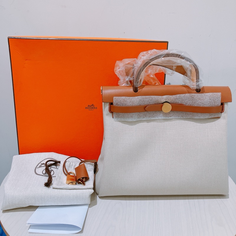 TK1858 HERMES 愛馬仕小號兩用帆布翻蓋式包包HERBAG 31 SHOULDER BAG CANVAS-10