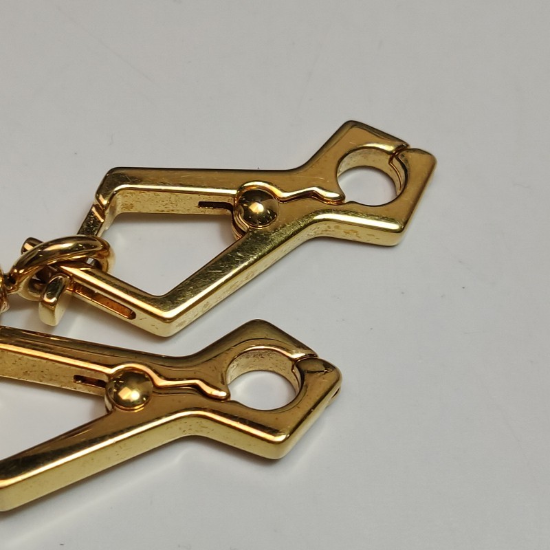 Gucci 1955迷你牛皮GG老花馬銜扣貝殼包單肩包斜挎包-12