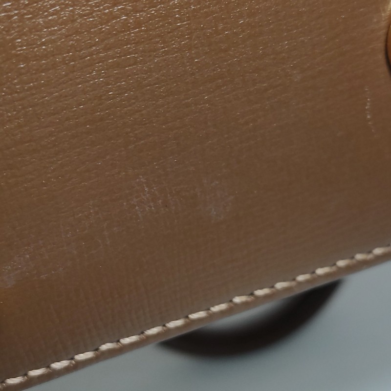 Gucci 1955迷你牛皮GG老花馬銜扣貝殼包單肩包斜挎包-20