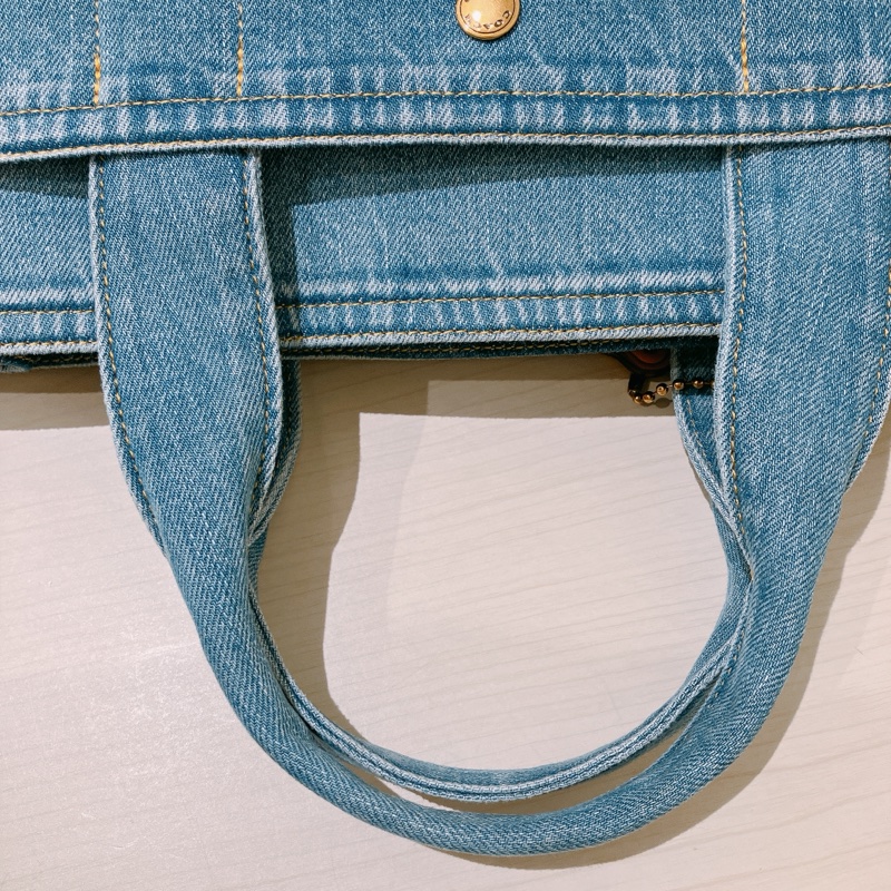TK1859 COACH 蔻馳牛仔布兩用包包CARGO TOTE BAG BLUE-14