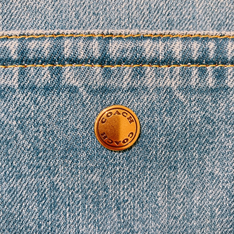 TK1859 COACH 蔻馳牛仔布兩用包包CARGO TOTE BAG BLUE-15