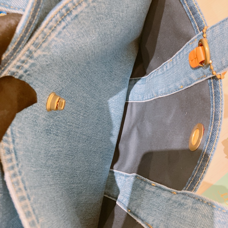 TK1859 COACH 蔻馳牛仔布兩用包包CARGO TOTE BAG BLUE-16