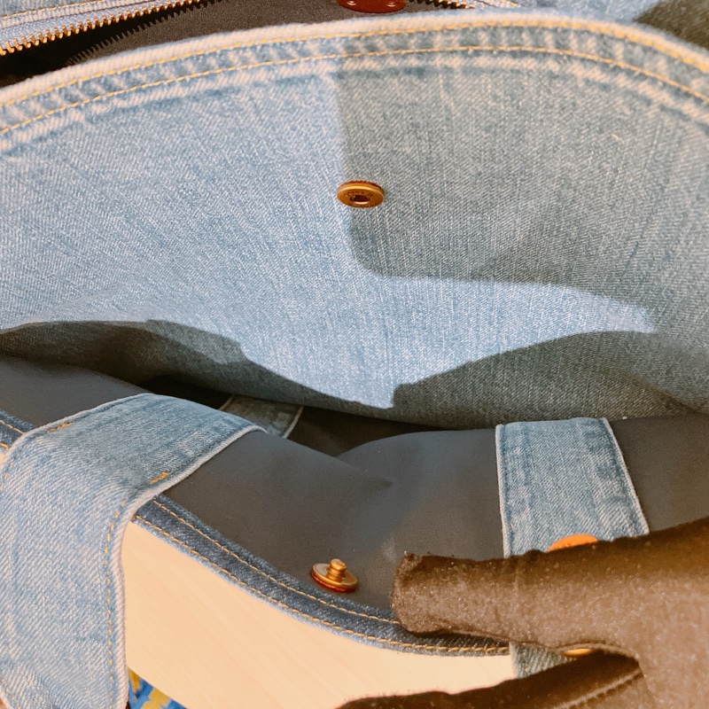 TK1859 COACH 蔻馳牛仔布兩用包包CARGO TOTE BAG BLUE-17