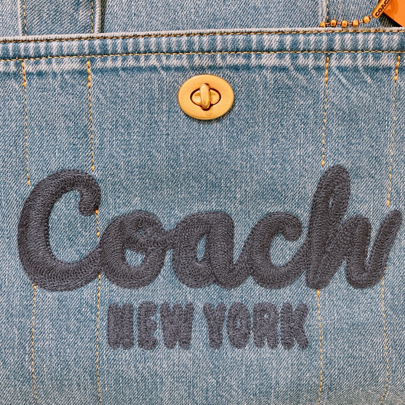 TK1859 COACH 蔻馳牛仔布兩用包包CARGO TOTE BAG BLUE-22