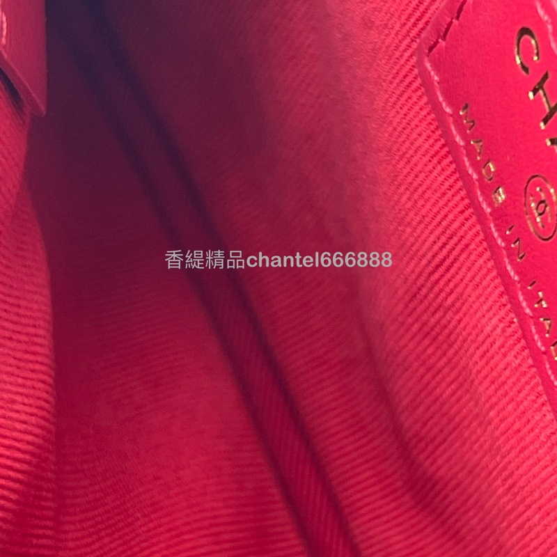 599 Chanel 19 零錢包 羊皮 黑金 極新-7