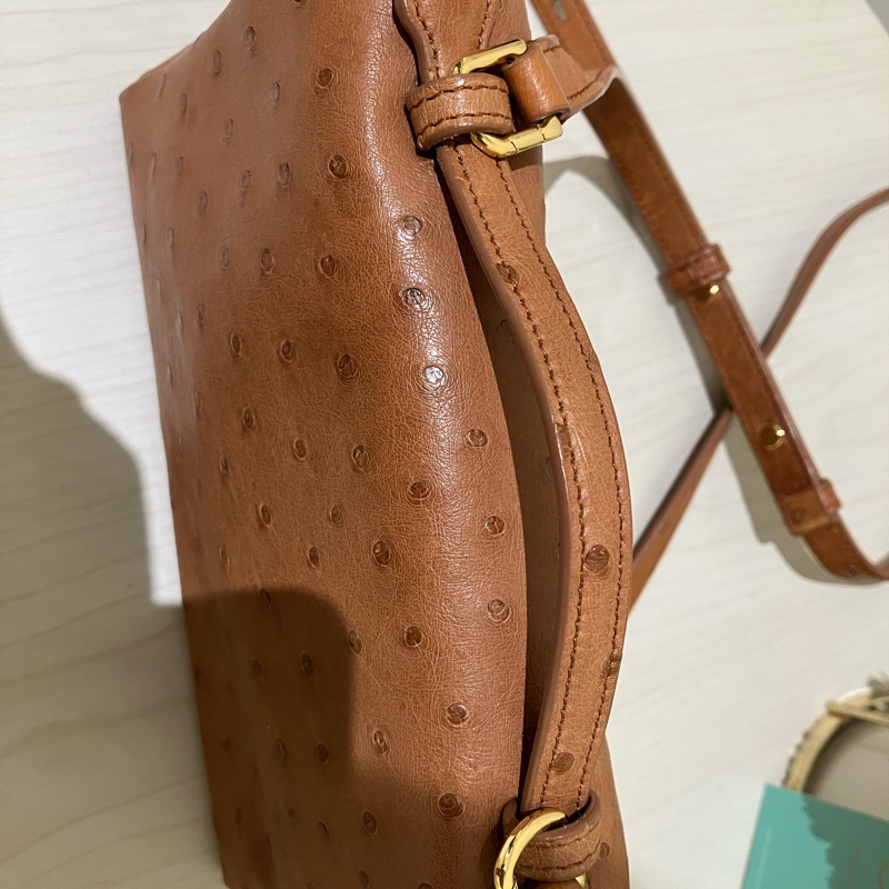 TK1861 LORO PIANA 諾悠翩雅經典鴕鳥皮手拿兩用包包OSTRICH L19 EXTRA POCKET POUCH-31