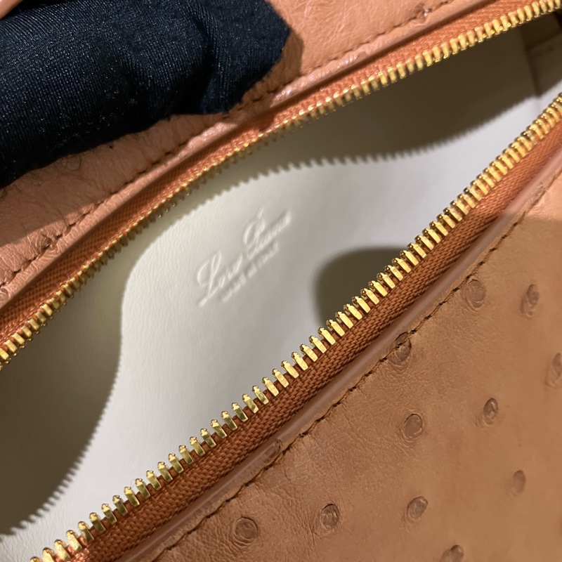TK1861 LORO PIANA 諾悠翩雅經典鴕鳥皮手拿兩用包包OSTRICH L19 EXTRA POCKET POUCH-34