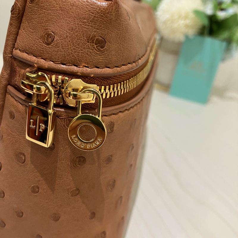 TK1861 LORO PIANA 諾悠翩雅經典鴕鳥皮手拿兩用包包OSTRICH L19 EXTRA POCKET POUCH-41