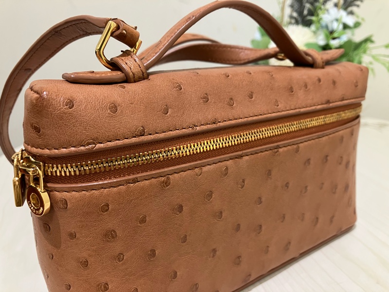 TK1861 LORO PIANA 諾悠翩雅經典鴕鳥皮手拿兩用包包OSTRICH L19 EXTRA POCKET POUCH-42