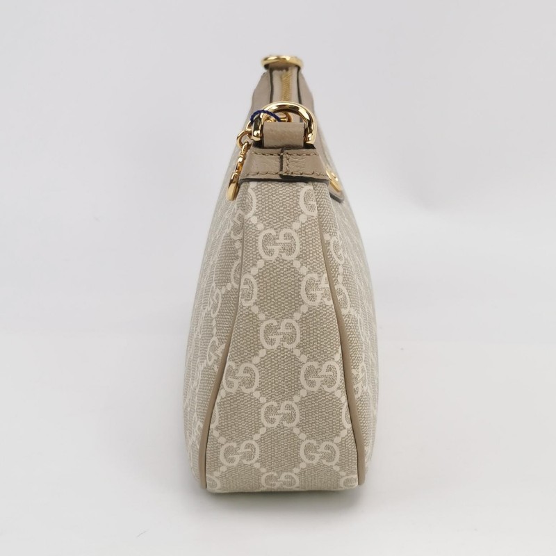 Gucci Ophidia小號牛皮GG老花條紋雙G單肩包-3