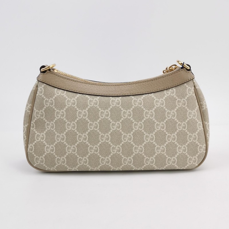 Gucci Ophidia小號牛皮GG老花條紋雙G單肩包-4